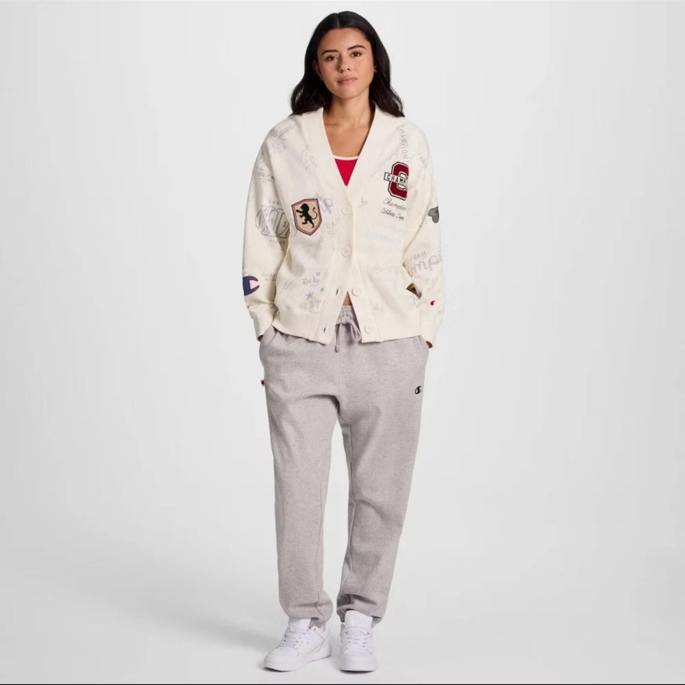 NWT Champion Women's Graphic Varsity Jacket limited edition. Size S. Last one! - Picture 3 of 8